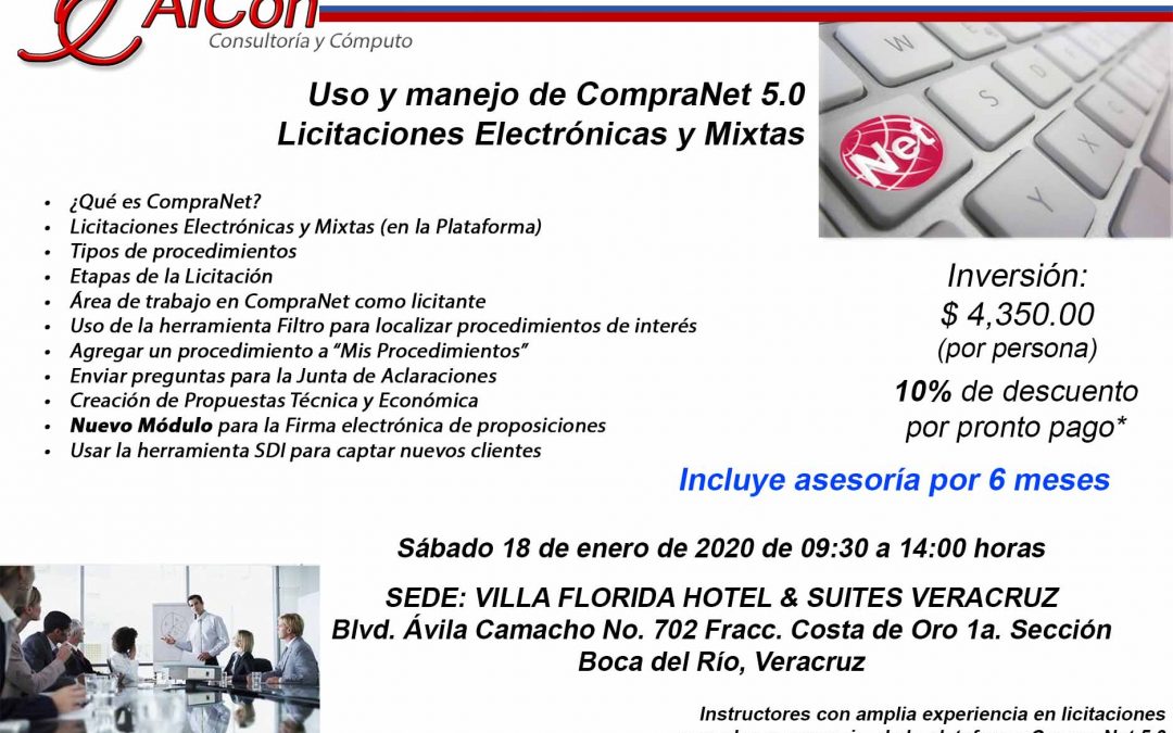 Curso de CompraNet 5.0, Veracruz