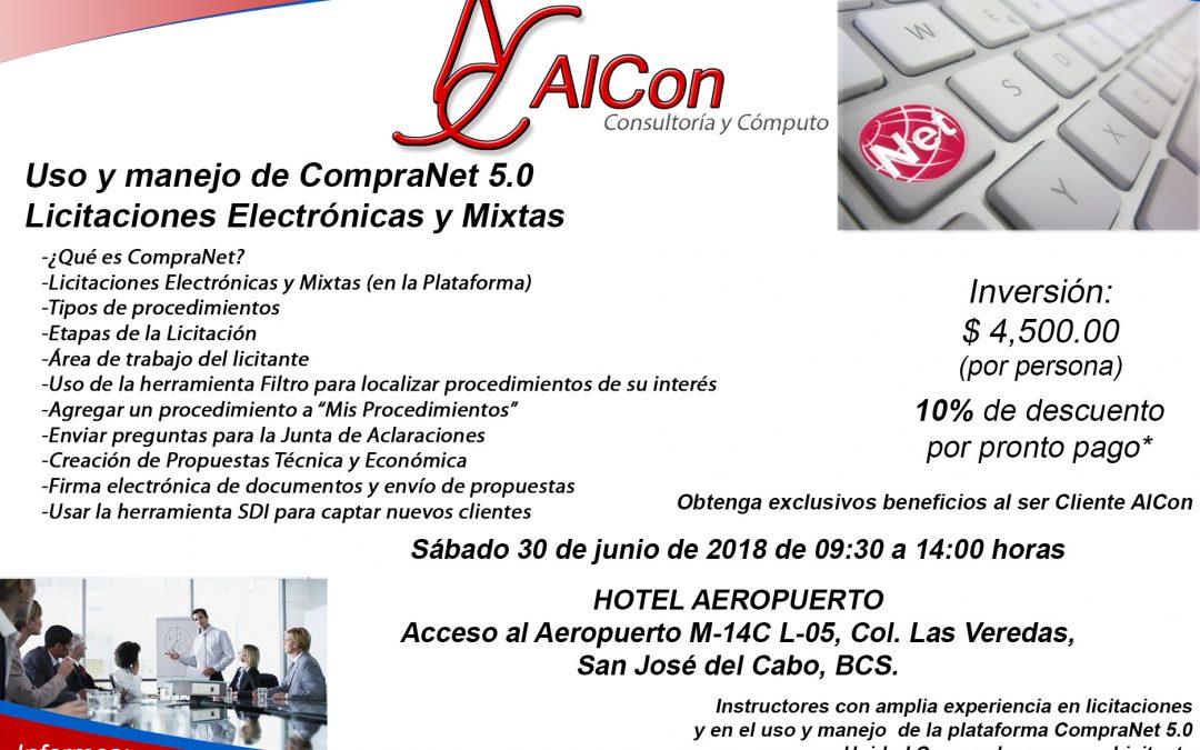 Curso de CompraNet 5.0, San José del Cabo, BCS