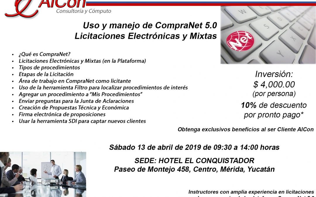 Curso de CompraNet 5.0, Mérida, Yuc.