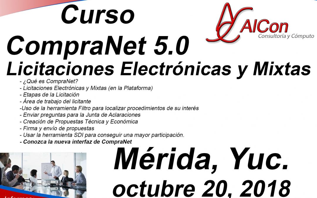 Curso CompraNet 5.0, Mérida, Yucatán