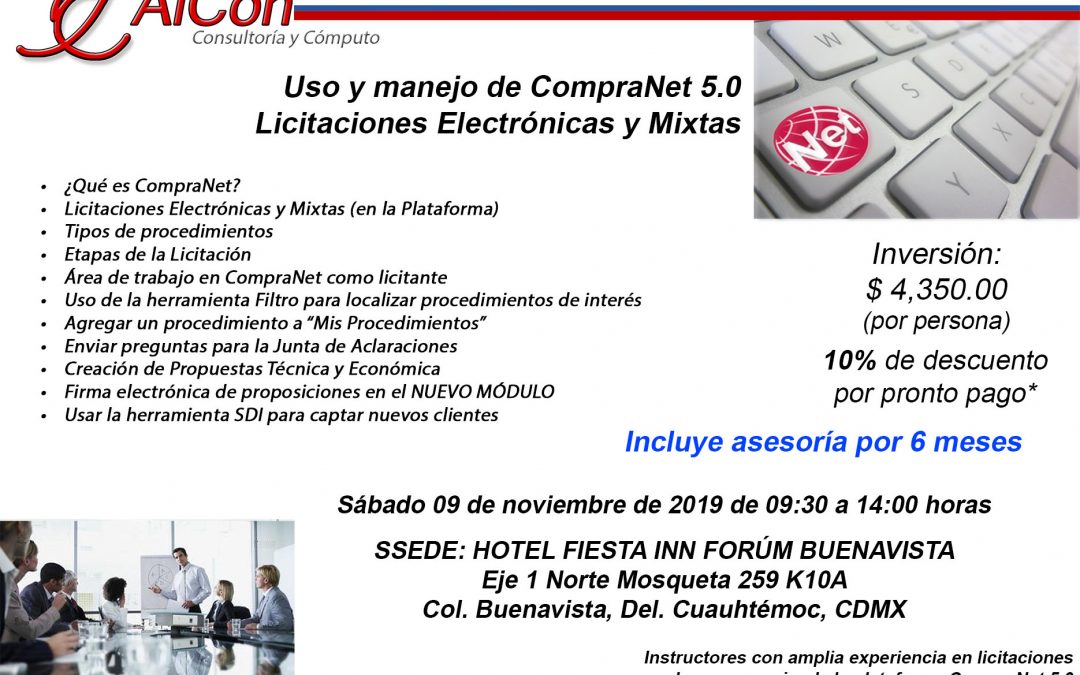 Curso de CompraNet 5.0, Ciudad de México