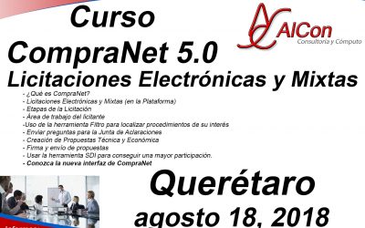 Curso de CompraNet 5.0, Querétaro