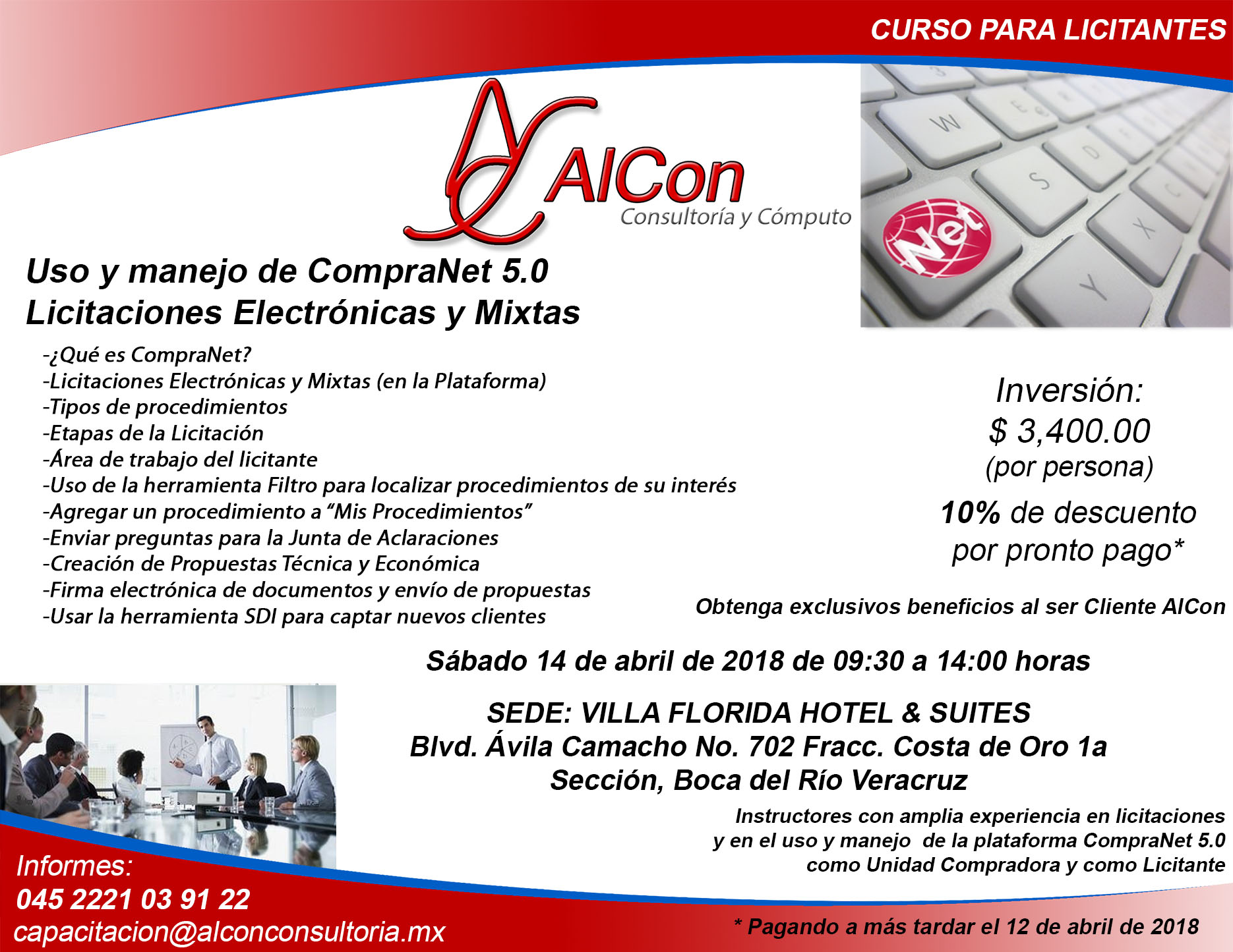 Curso CompraNet 5.0 Veracruz