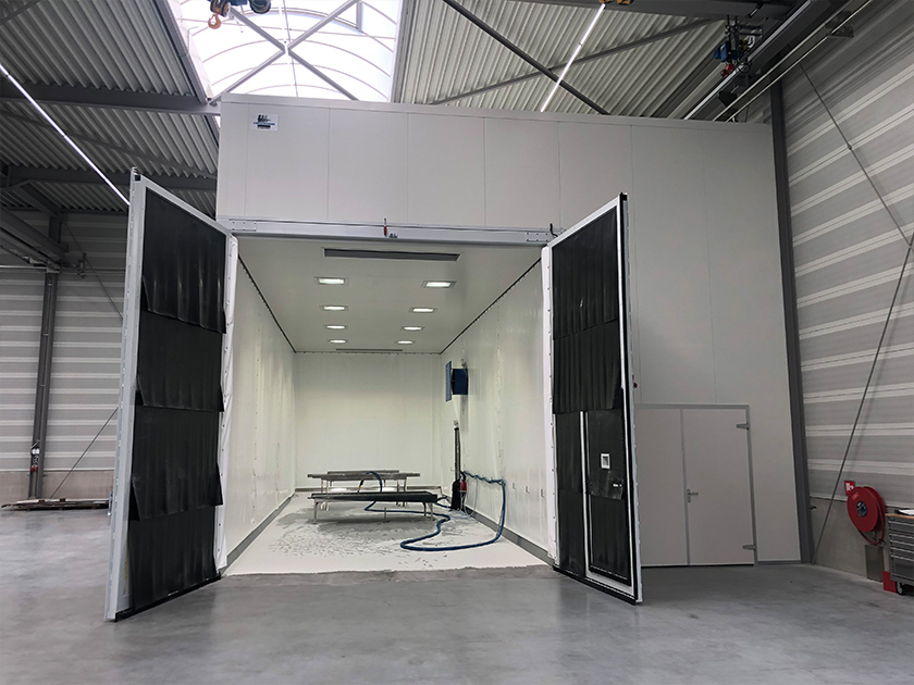 Straalhal machine afbeelding