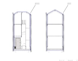 Short Section of 89A Kenworthy Road by AH A Alexander Hills Architects