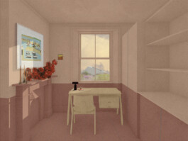 Visual of the proposed first floor office Alexander Hills Architects