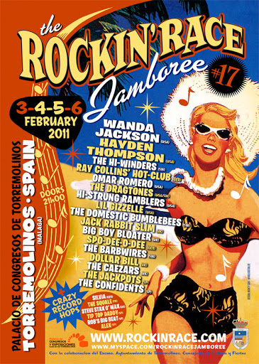 Cartel de la 17 edicion del festival Rockin Race Jamboree de Torremolinos