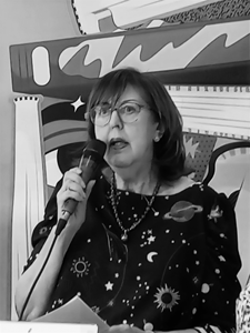 Fotografía de Paz Fanlo, autora de la novela "Amor en la tormenta", 2026.