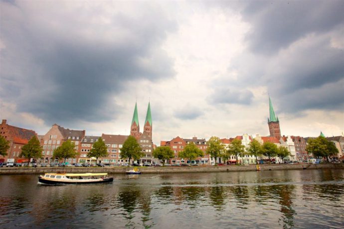 Lübeck sett fra havna