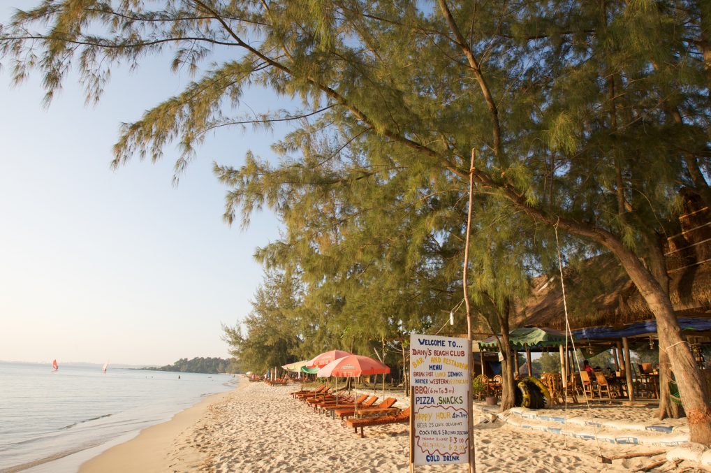 En strand i Asia er jo aldri feil. Denne er i Kambodsja.