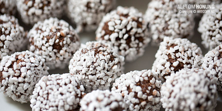 Chokladbollar med honung