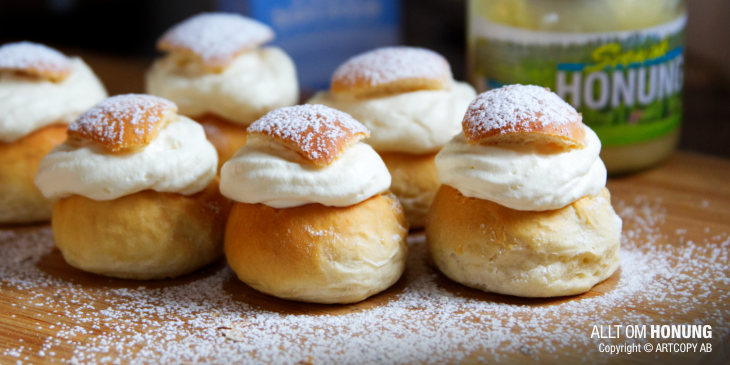 Honungssemlor - Semlor med honung | ALLT OM HONUNG