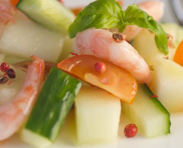 Melonsallad med honung