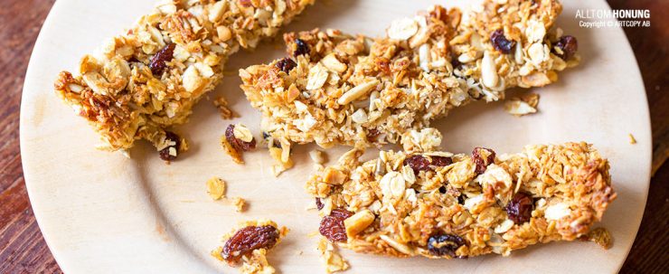 Müslibars med honung