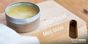 Skärbrädeolja med bivax | ALLT OM HONUNG
