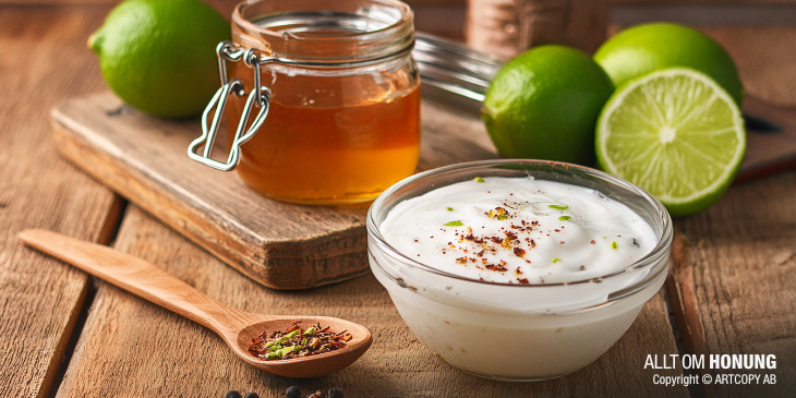 Yoghurtsås med honung och lime | ALLT OM HONUNG