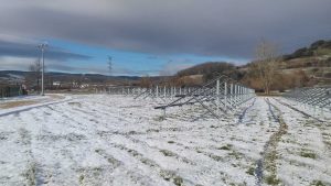 Estructuras solares con nieve