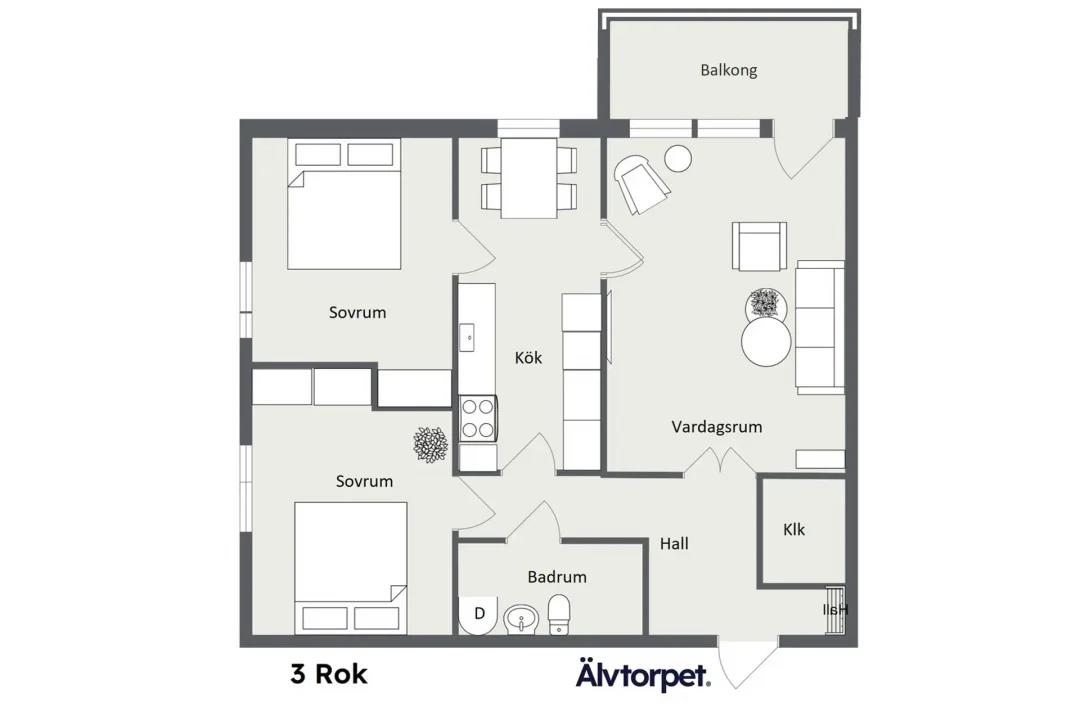 3 Rok, Älvtorpet ritning A