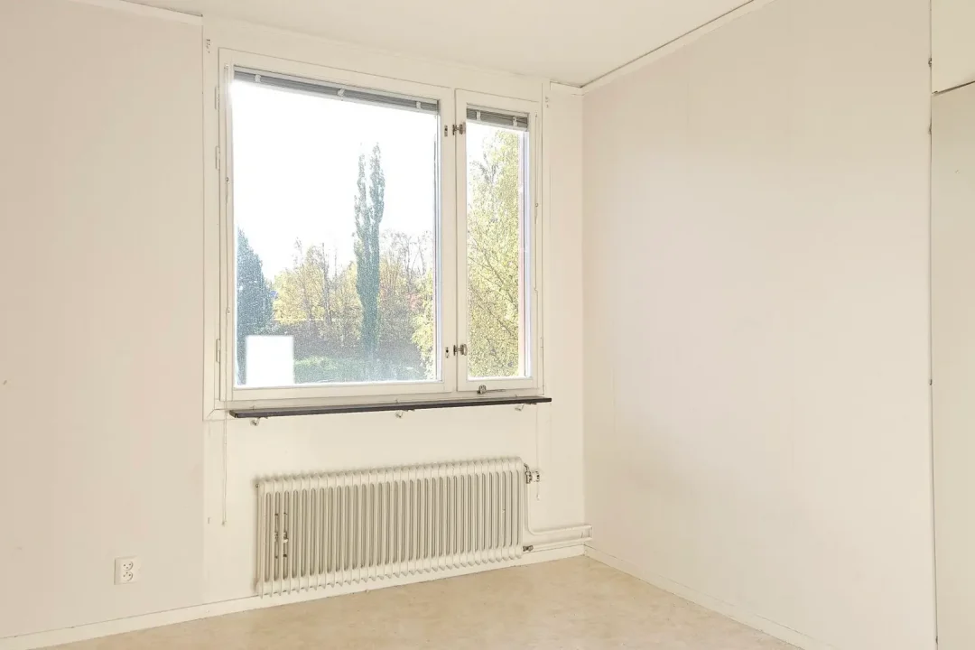 Sovrum i ledig lägenhet i Sollefteå