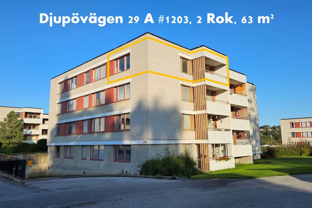 D29A #1203, 2 Rok, 63 kvm, lägenheten utifrån