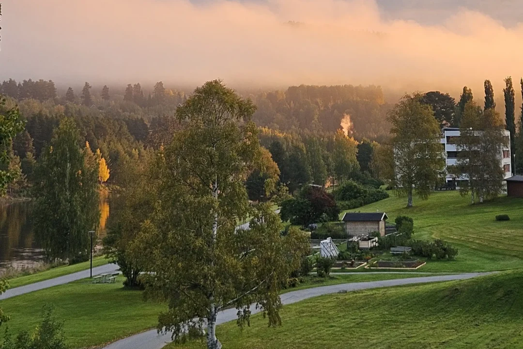 Sollefteå en höstdagsmorgon i oktober