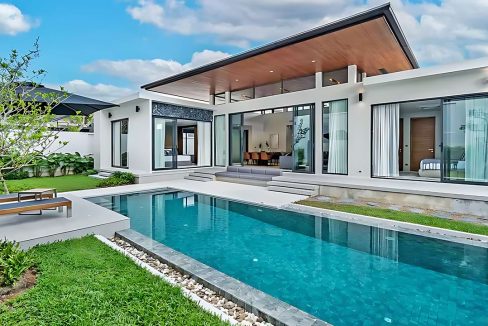 Modern Loft-Style Villa with Private Pool for Rent in Si Sunthon, Phuket