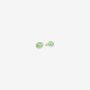 Birthstone August - Vedhæng til øreringe i forgyldt sølv