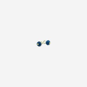 Birthstone September - Vedhæng til øreringe i forgyldt sølv