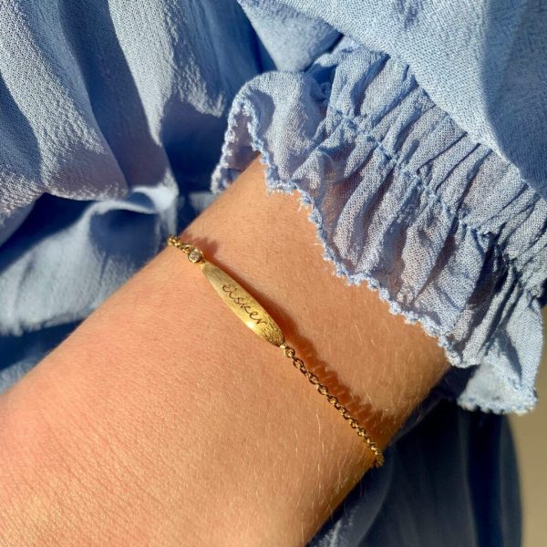 Elske rArmbaand i Forgyldt Solv