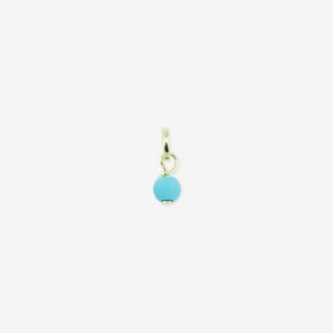 Birthstone December - Vedhæng i forgyldt sølv