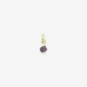 Birthstone Januar: Granat vedhæng i forgyldt sølv.