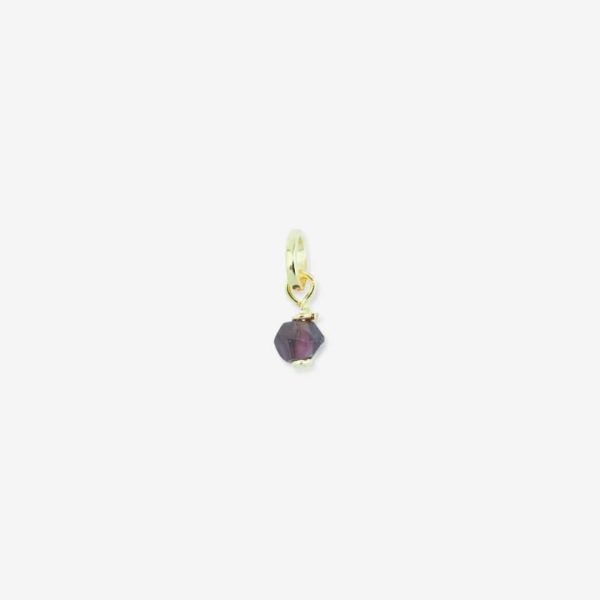 Birthstone Januar: Granat vedhæng i forgyldt sølv.