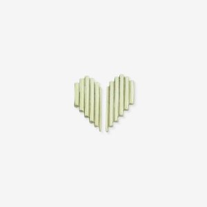 Heart Rock oereringe i forgyldt soelv