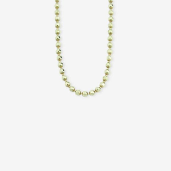 Kugle facet kaede forgyldt soelv