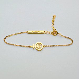 Female Bracelet - Armbånd i forgyldt sølv