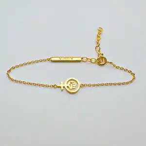 Female Bracelet - Armbånd i forgyldt sølv