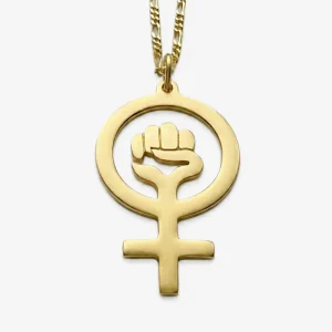 female big halskaede i forgyldt soelv