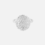 Dots Circle ring i sterling sølv