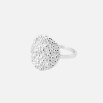 Dots Circle ring i sterling sølv