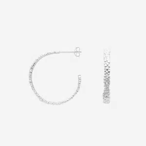 Dots Square Big - Øreringe i sølv