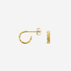 Skyline - Øreringe i forgyldt sølv