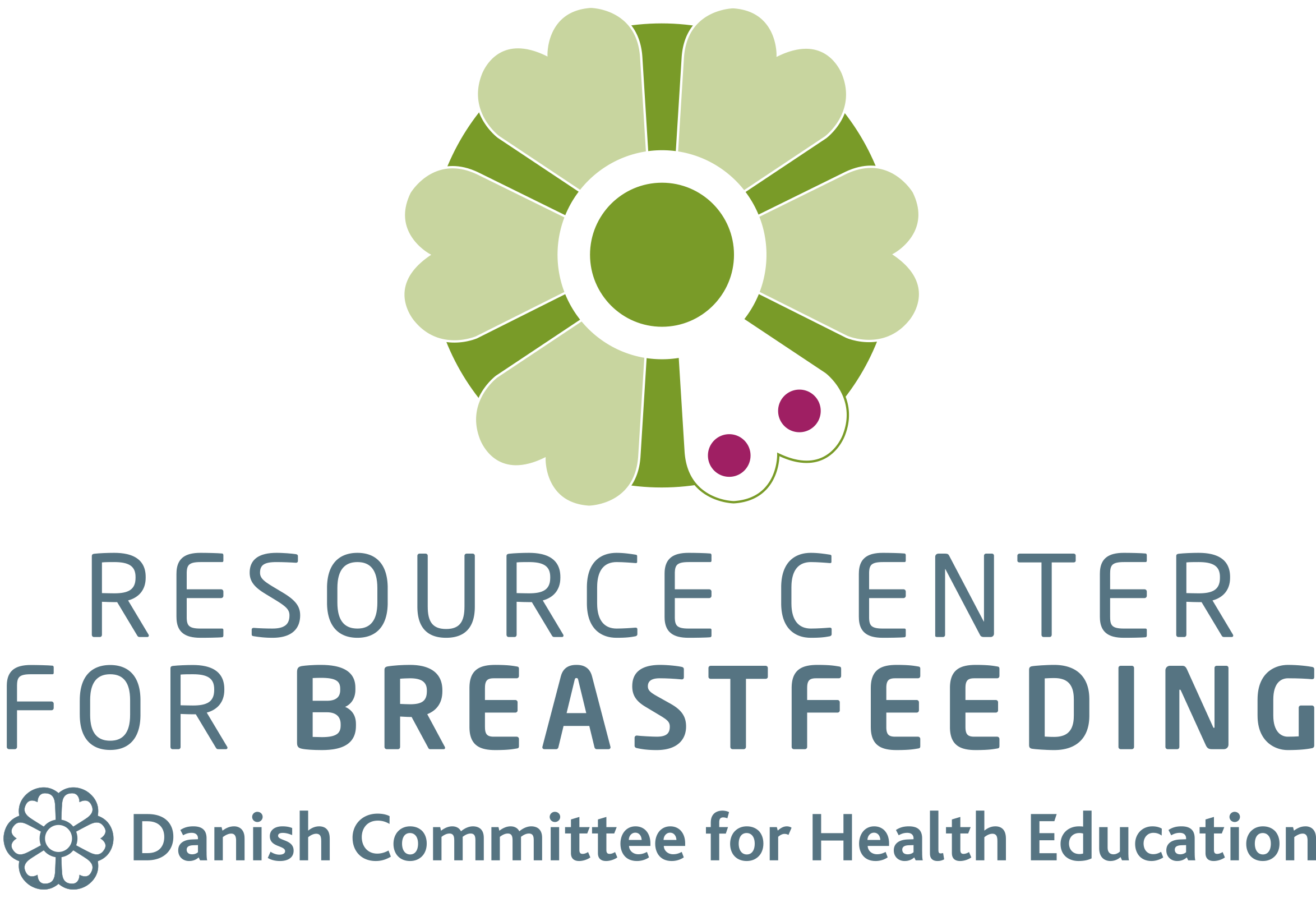 Logo for Resource center for breastfeeding and the Danish Comitee for Health Education