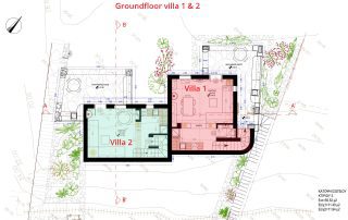 Villa 1 and 2 groundfloor