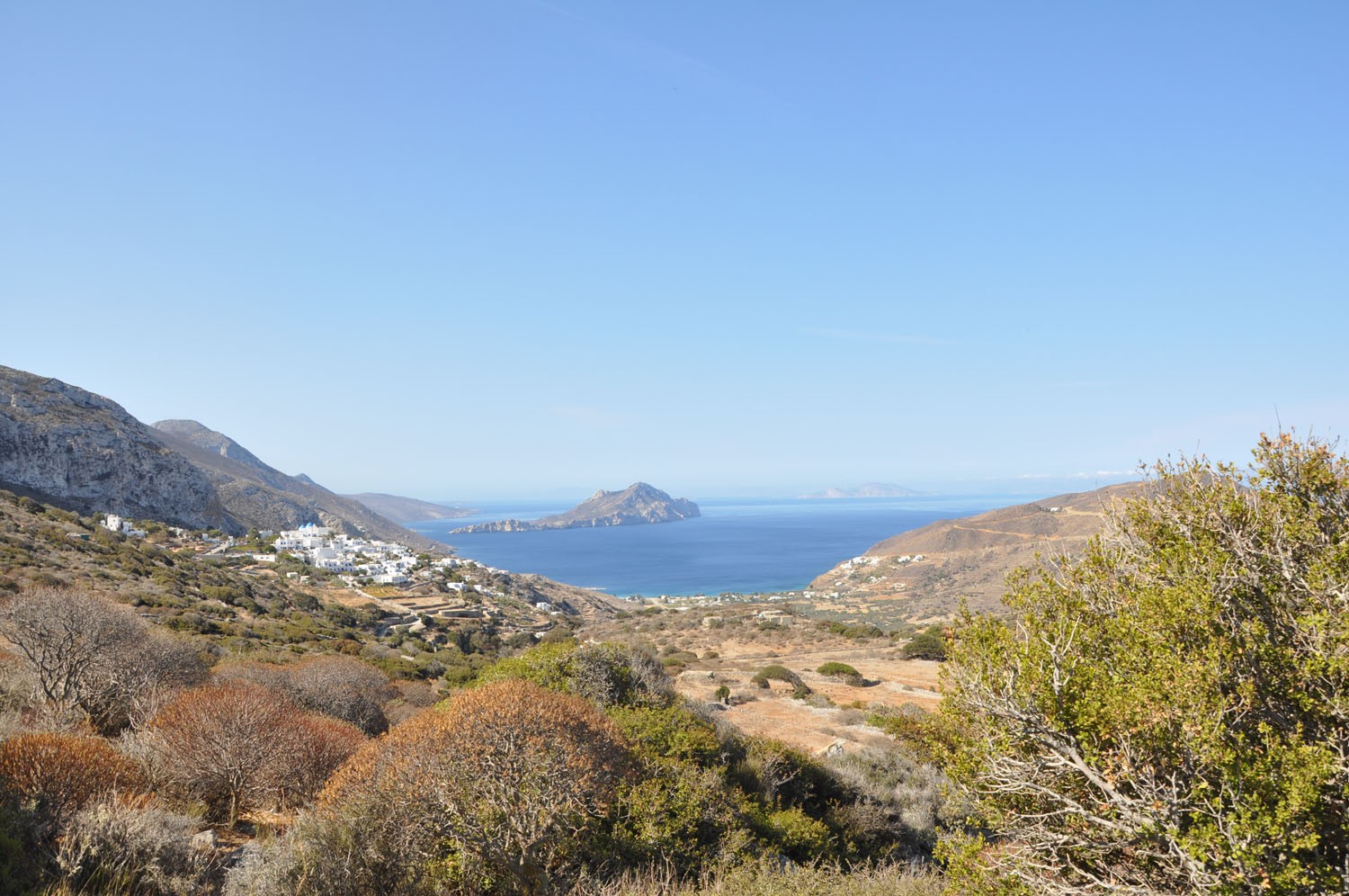 View towards Langada and Nikouria View towards Langada and Nikouria