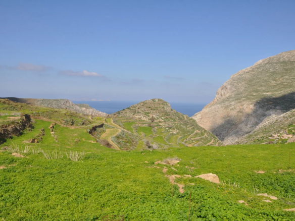 View over the land to the north