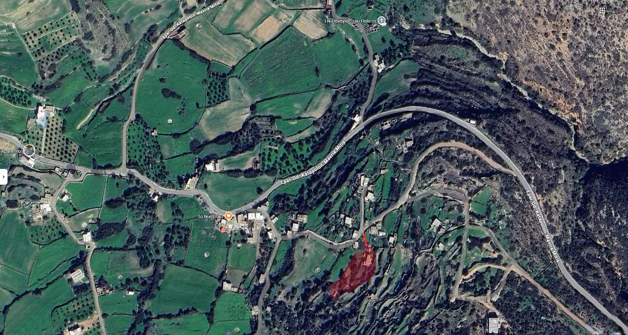 See red mark for the property