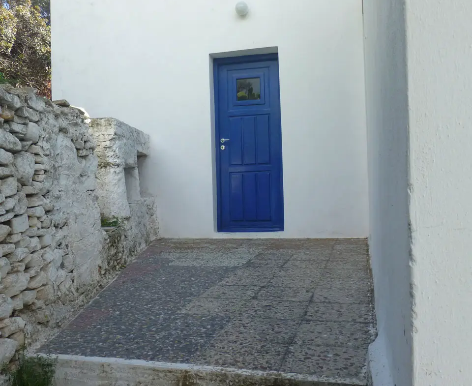 Entrance from the backside of the house