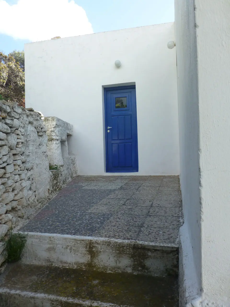 Entrance from the backside of the house