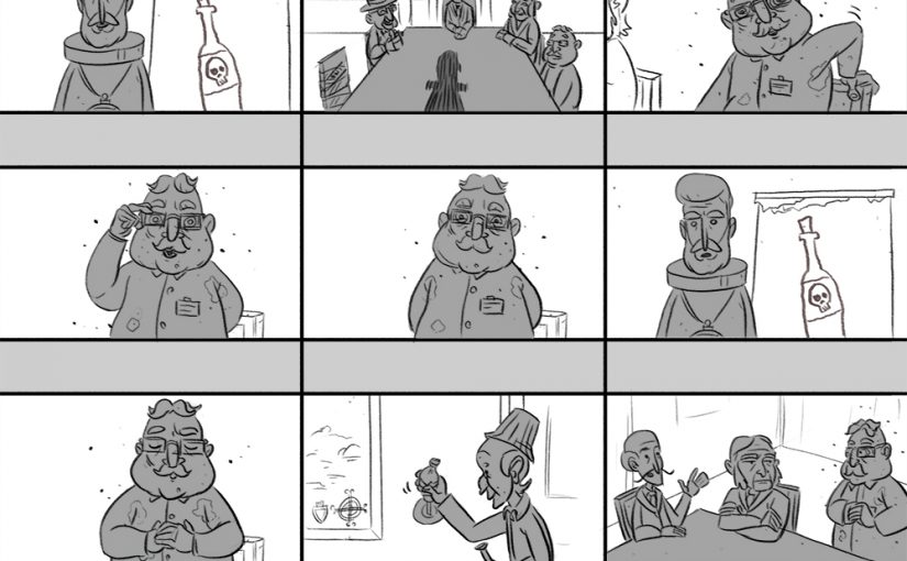 Prest Erling storyboard samples