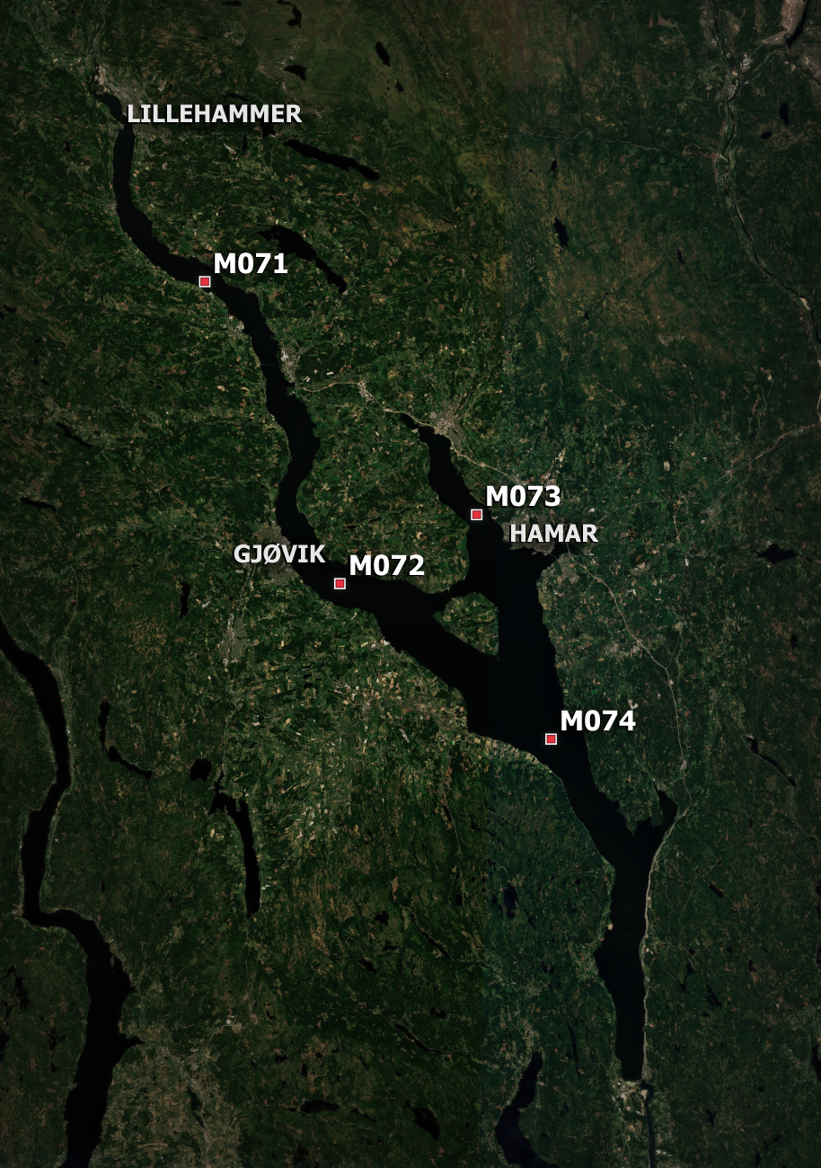Water Quality of Lake Mjøsa through Satellite images